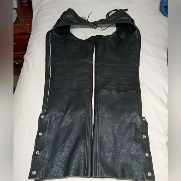 First Classic Leather Moto Chaps